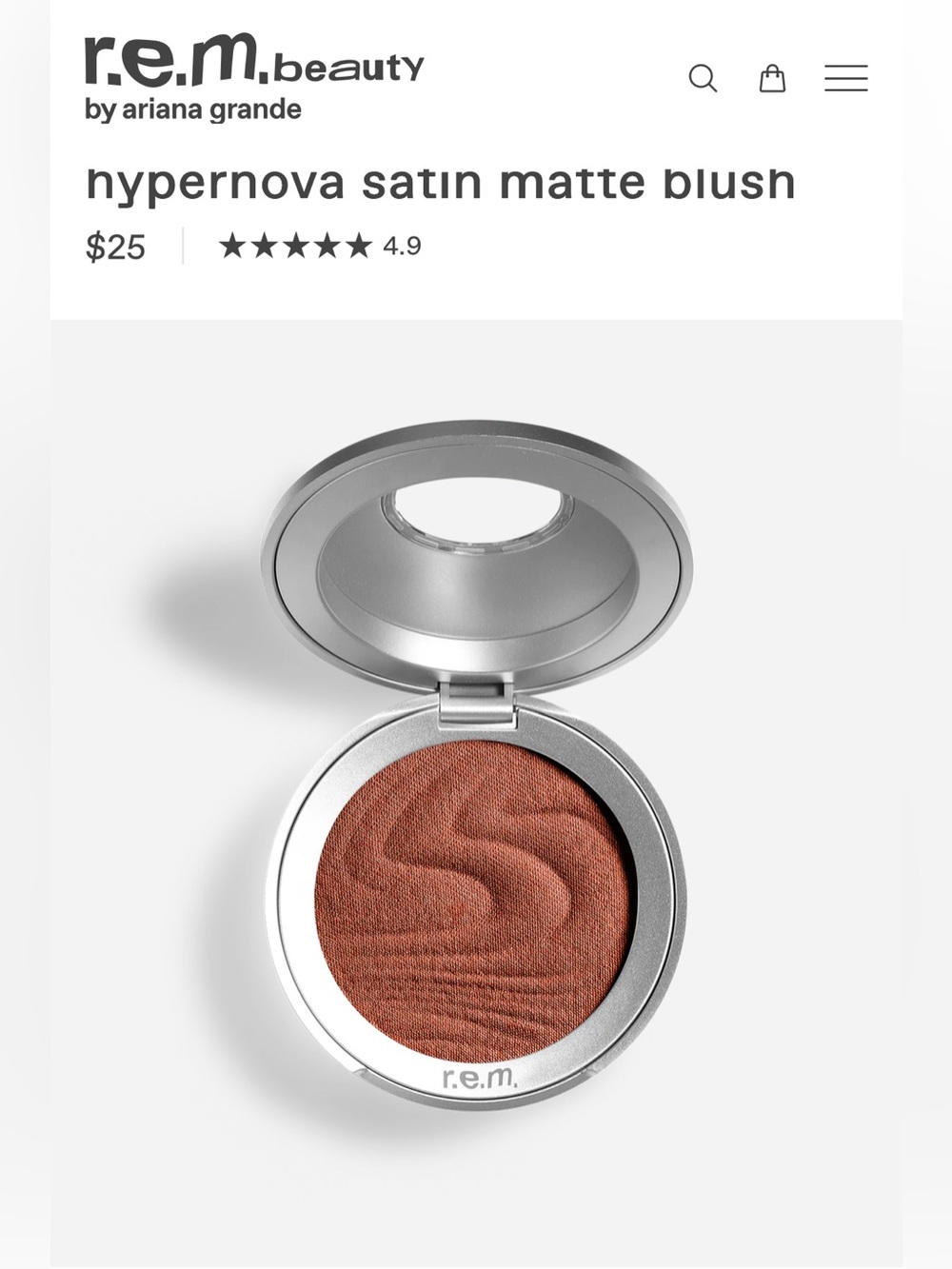 r.e.m. beauty Hypernova Satin Matte Blush Jupiter Moon Soft Rosey Bronze New Box